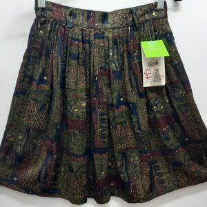 NWT Lilly Pulitzer Multi-Color Pleated Corduroy "Corey" Skirt Size 2 MSRP $130